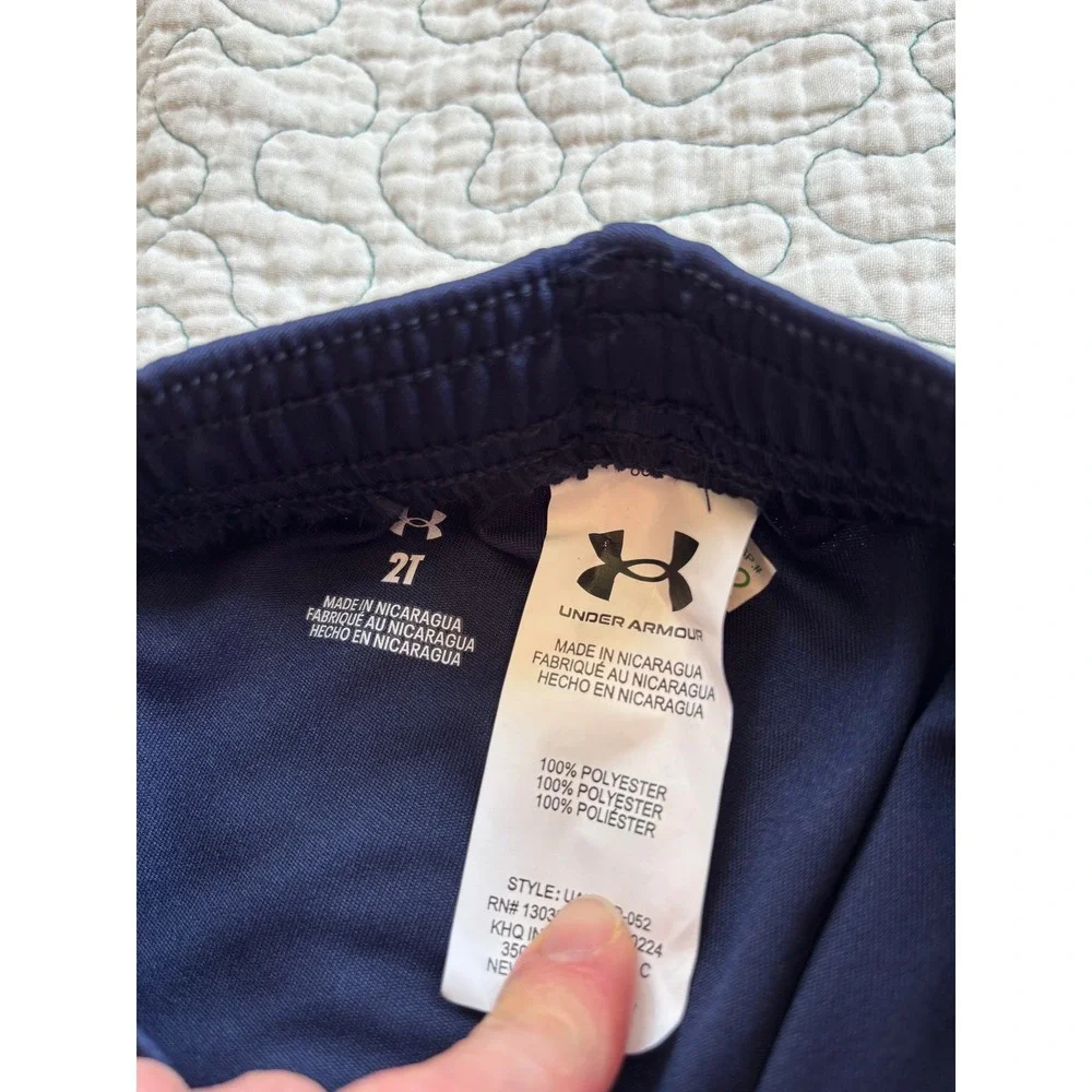 Under Armour Toddler Boys Navy Blue Track Pants Elastic Waist Joggers‎ Size 2T